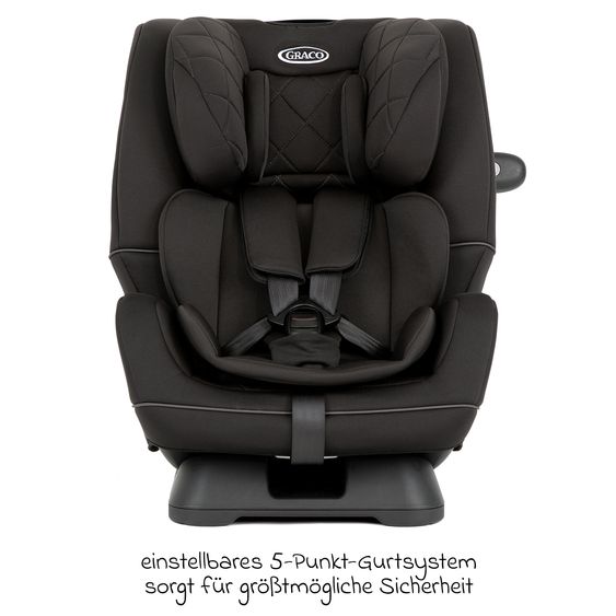 Graco Reboarder child seat SlimFit R129 from birth - 12 years ( 40 cm - 145 cm) incl. seat reducer - Midnight