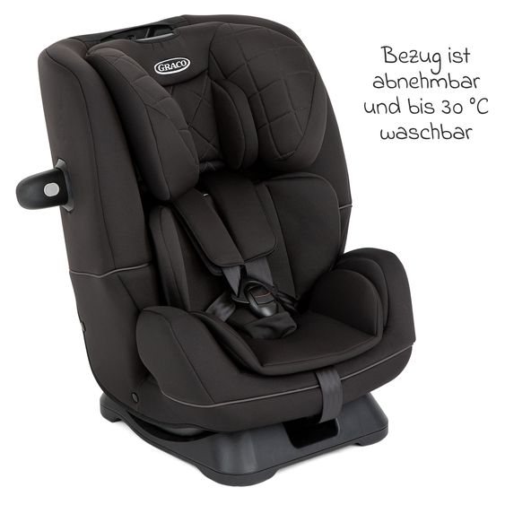 Graco Reboarder child seat SlimFit R129 from birth - 12 years ( 40 cm - 145 cm) incl. seat reducer - Midnight