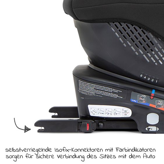 Graco Reboarder-Kindersitz Turn2Me Gruppe 0+/1 - ab Geburt - 4 Jahre (ab Geburt - 18 kg) inkl. Sitzverkleinerer - Black
