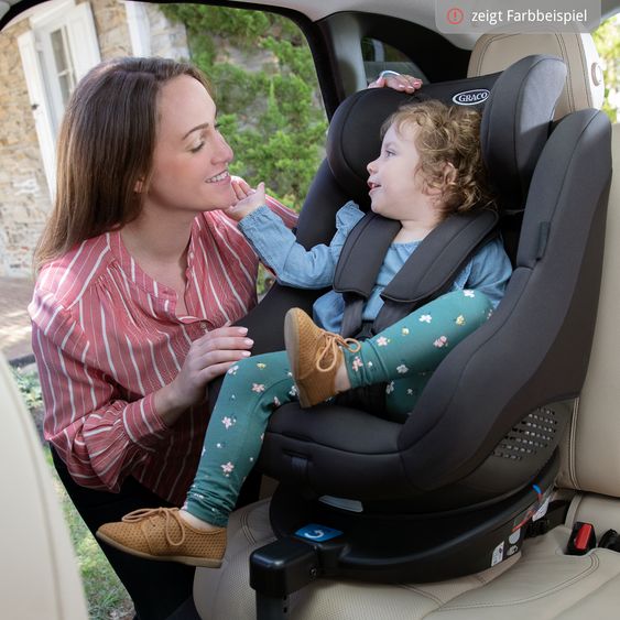 Graco Reboarder-Kindersitz Turn2Me Gruppe 0+/1 - ab Geburt - 4 Jahre (ab Geburt - 18 kg) inkl. Sitzverkleinerer - Black