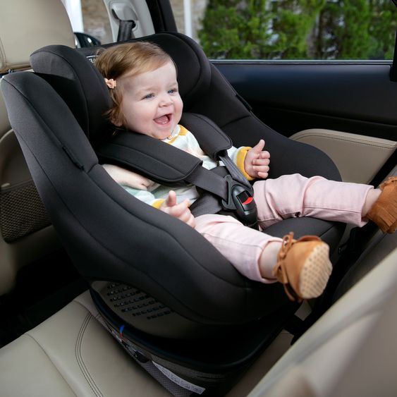 Graco Reboarder-Kindersitz Turn2Me Gruppe 0+/1 - ab Geburt - 4 Jahre (ab Geburt - 18 kg) inkl. Sitzverkleinerer - Black