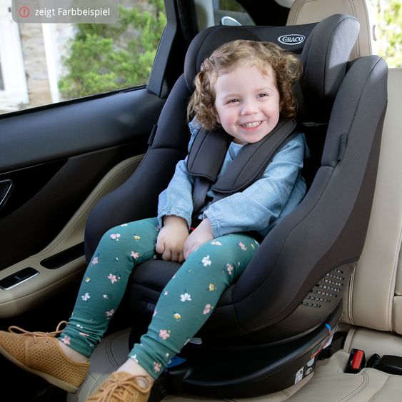Graco Reboarder-Kindersitz Turn2Me Gruppe 0+/1 - ab Geburt - 4 Jahre (ab Geburt - 18 kg) inkl. Sitzverkleinerer - Black