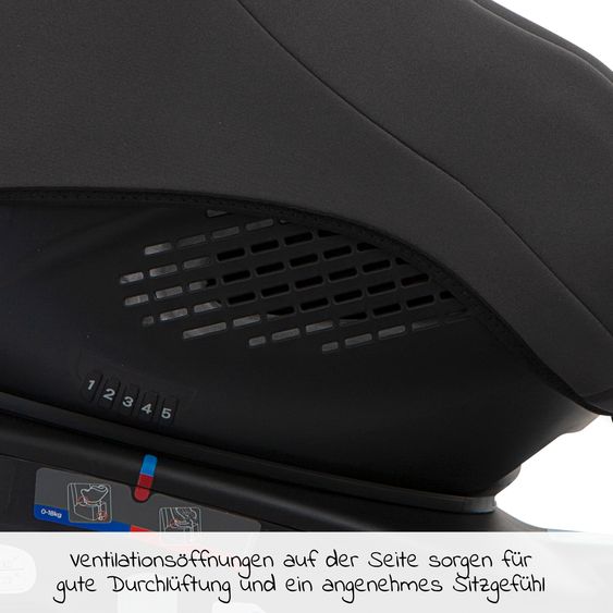 Graco Reboarder-Kindersitz Turn2Me Gruppe 0+/1 - ab Geburt - 4 Jahre (ab Geburt - 18 kg) inkl. Sitzverkleinerer - Charcoal