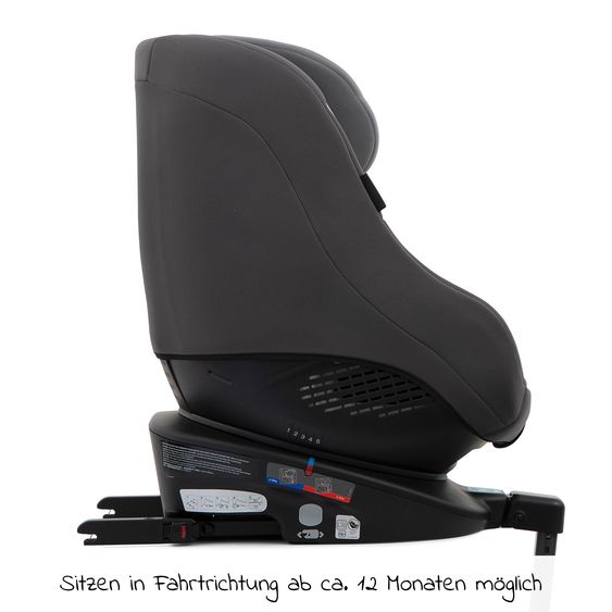 Graco Reboarder-Kindersitz Turn2Me Gruppe 0+/1 - ab Geburt - 4 Jahre (ab Geburt - 18 kg) inkl. Sitzverkleinerer - Charcoal
