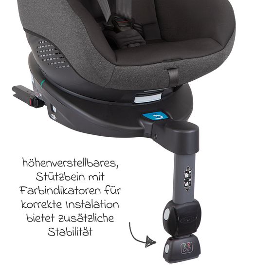 Graco Reboarder-Kindersitz Turn2Me i-Size ab Geburt - 4 Jahre (40 cm-105 cm) mit Sitzverkleinerer & Isofix-Basis - Heather