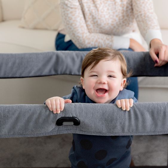 Graco Travel cot FoldLite from birth - 3 years only 6.78 kg light incl. carrycot - Shadow