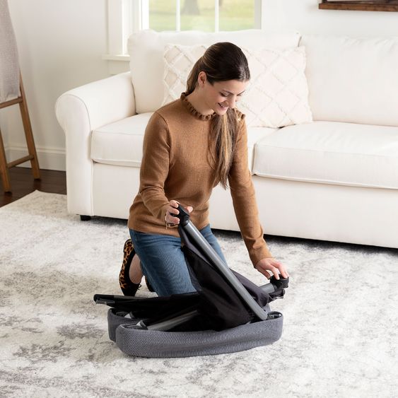 Graco Reisebett FoldLite ab Geburt - 3 Jahre nur 6,78 kg leicht inkl. Transporttasche - Shadow