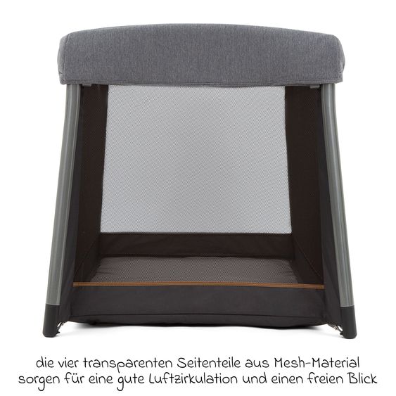Graco Reisebett FoldLite ab Geburt - 3 Jahre nur 6,78 kg leicht inkl. Transporttasche - Shadow