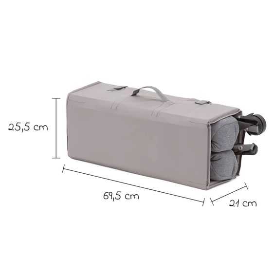 Graco Reisebett FoldLite ab Geburt - 3 Jahre nur 6,78 kg leicht inkl. Transporttasche - Shadow