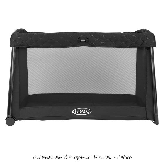 Graco Reisebett FoldLite LX ab Geburt - 3 Jahre nur 6,78 leicht inkl. Transporttasche - Midnight