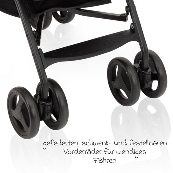 Graco Reisebuggy & Sportwagen Travelite nur 7 kg leicht mit Liegeposition - Black & Grey