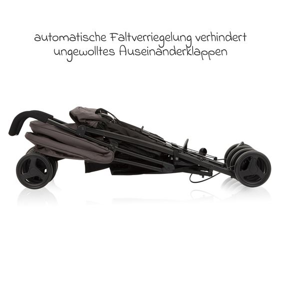 Graco Reisebuggy & Sportwagen Travelite nur 7 kg leicht mit Liegeposition - Black & Grey