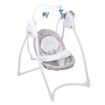 Schaukel Lovin Hug ab Geburt - 9 Monate mit abnehmbarem Tablett inkl. Mobile mit 3 Stoff-Elefanten - Daydream