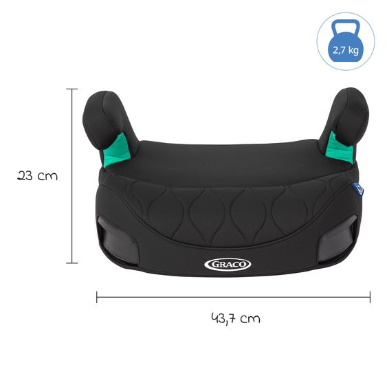 Graco Booster seat Booster Max R129 from 7 years - 12 years (135 cm - 150 cm) incl. Isofix - Midnight