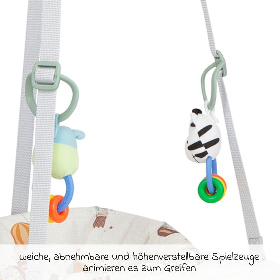 Graco Türhopser Bumper Jumper inkl. abnehmbarem Spielzeug und einfach zu befestigen - Up & Away