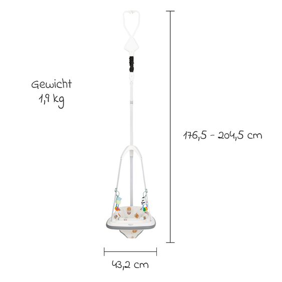 Graco Saltafila con giocattolo rimovibile e facile da agganciare - Up & Away