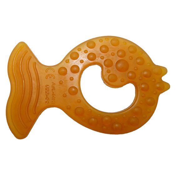 Grünspecht Organic natural rubber teething ring - fish