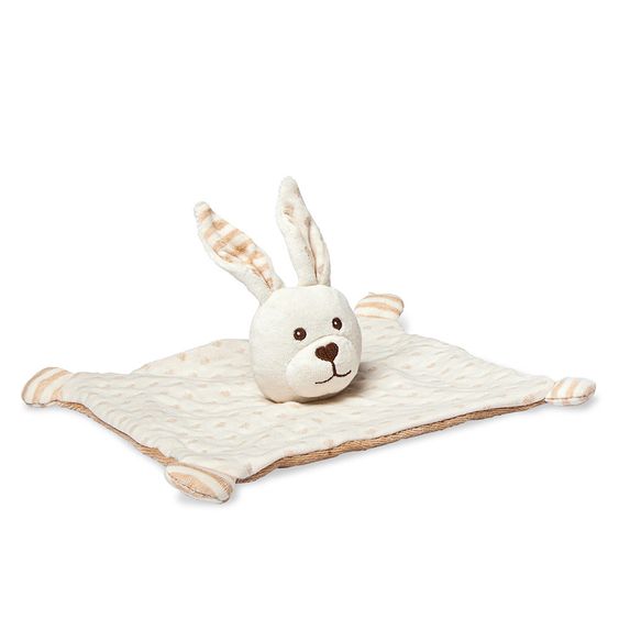 Grünspecht Bio-Schnuffeltuch Hase - Ecru