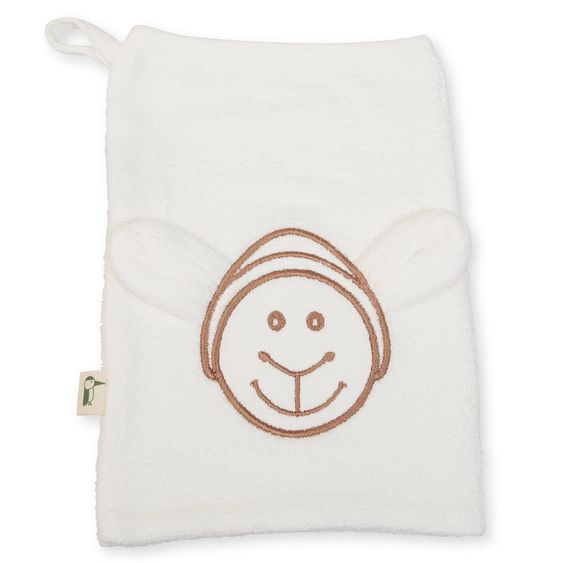 Grünspecht Organic washing glove - sheep