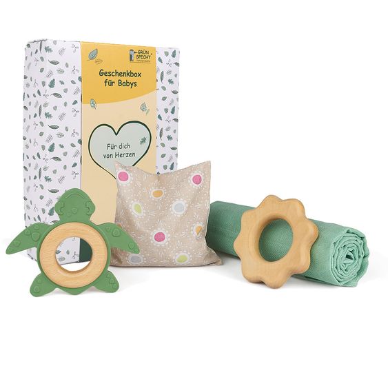 Grünspecht Geschenkbox für Baby's