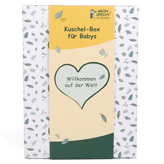 Grünspecht Geschenkbox zum Kuscheln