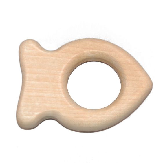 Grünspecht Holz-Greif- & Beißring Fisch