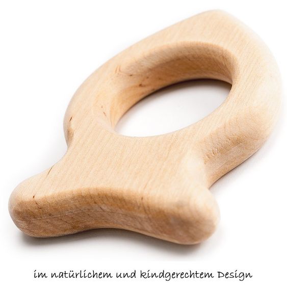 Grünspecht Holz-Greif- & Beißring Fisch