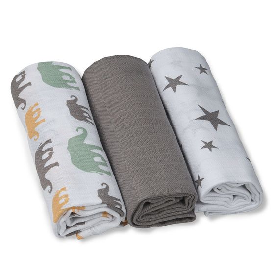 Grünspecht Pflegetuch 6er Pack 30 x 30 cm - Taupe