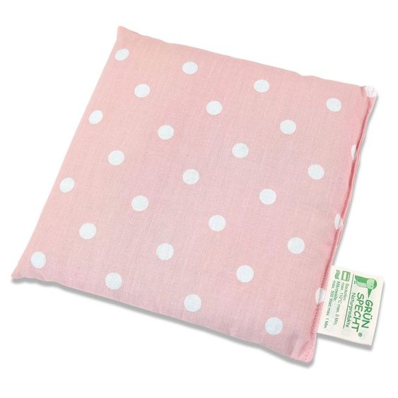 Grünspecht Rapssamenkissen 19x19 cm - Punkte Rosa