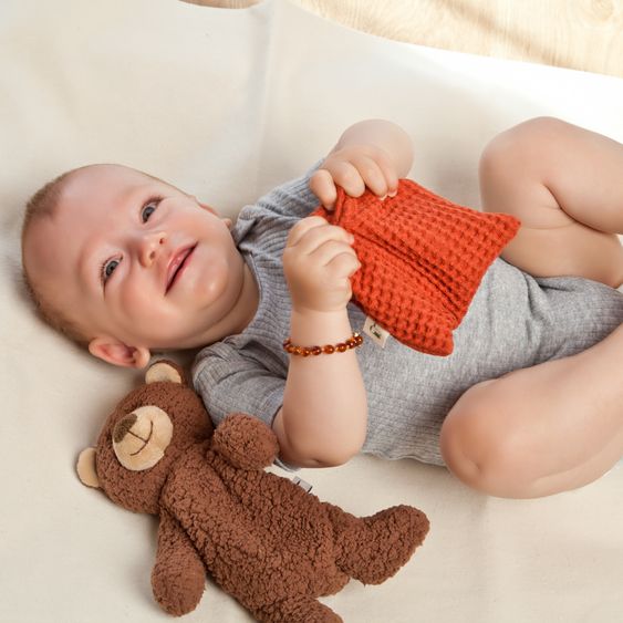 Grünspecht Wärme-Kuscheltier mit Rapssamen-Füllung - Baby Bär