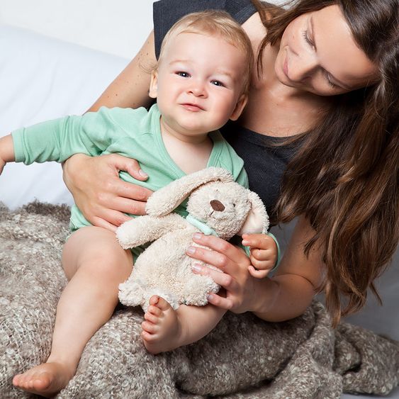 Grünspecht Wärme-Kuscheltier mit Rapssamen-Füllung - Baby Hase