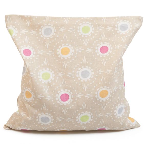 Grünspecht Wärmekissen mit Kirschkern-Füllung 16x16 cm - Lollipop Beige