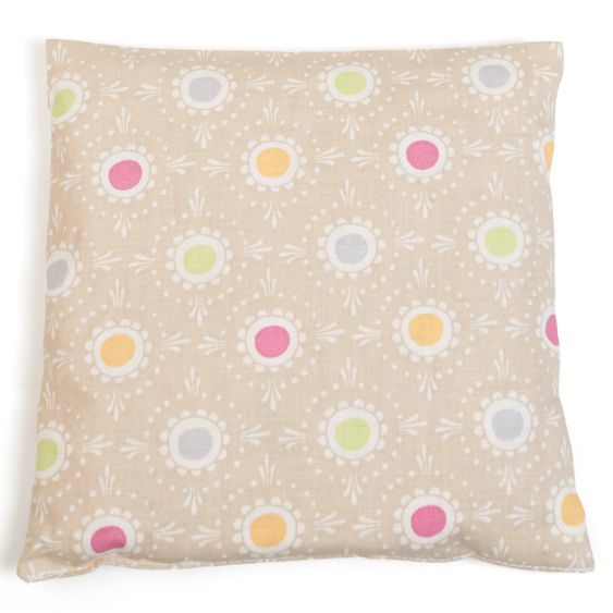 Grünspecht Wärmekissen mit Kirschkern-Füllung 16x16 cm - Lollipop Beige