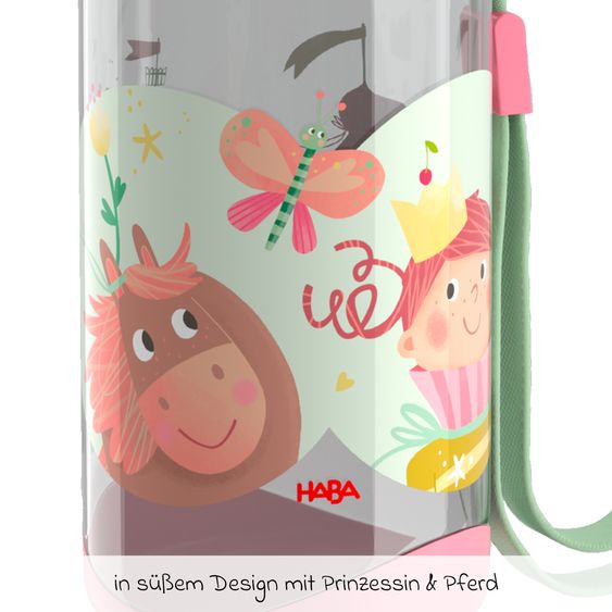 Haba 2-piece lunch set lunch box & drinking bottle - princess & horse