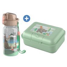 2-tlg, Lunch Set Brotdose & Trinkflasche - Wald
