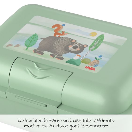 Haba 2-piece lunch set lunch box & water bottle - forest