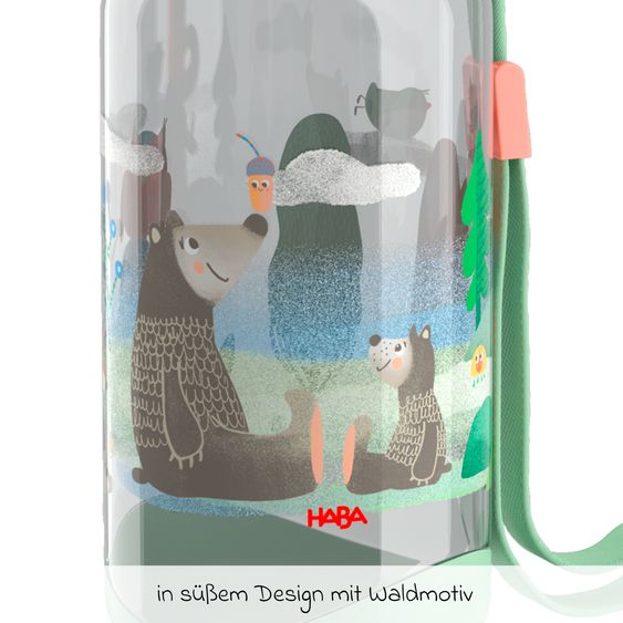 Haba 2-piece lunch set lunch box & water bottle - forest