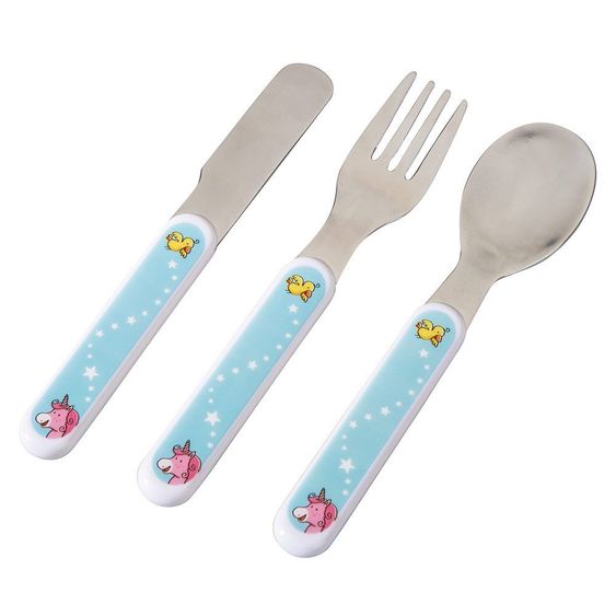 Haba 3-piece cutlery set - unicorn glitter happiness