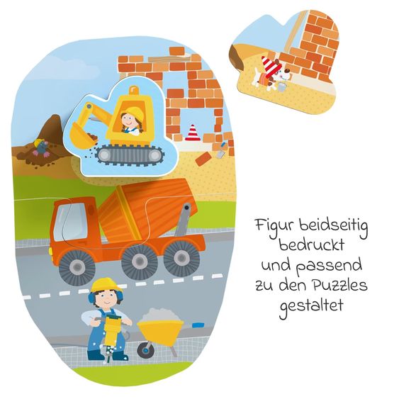 Haba 4 erste Puzzles - Baustelle