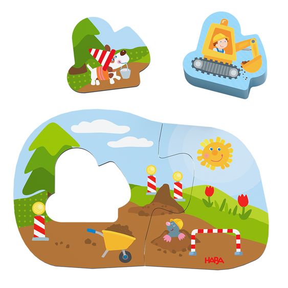 Haba 4 erste Puzzles - Baustelle