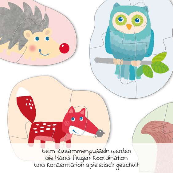 Haba 4 erste Puzzles – Im Wald - 12 Teile