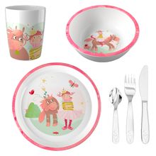 6-tlg. Geschirr-Set - Prinzessin & Pferd
