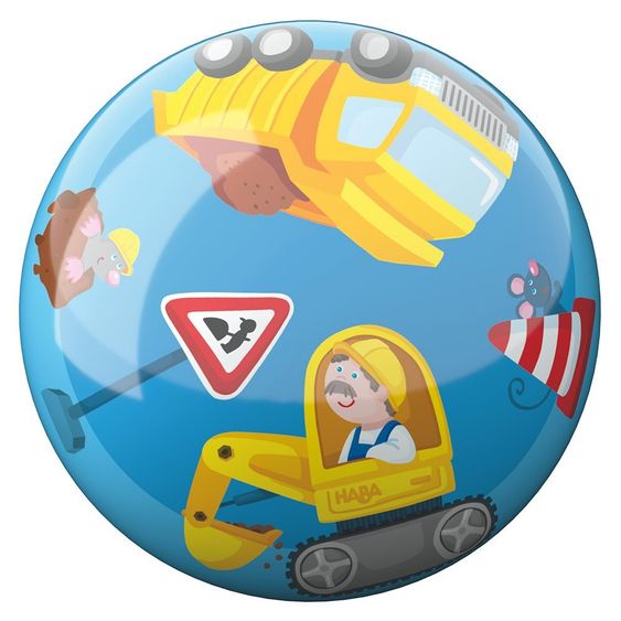 Haba Ball 15 cm - Baustelle