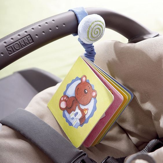 Haba Buggy book with rattle ball My first toy
