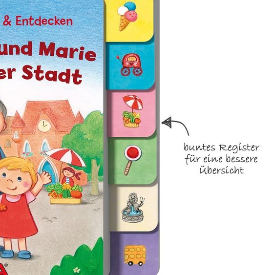 Haba Puzzlebuch Paul und Marie in der Stadt