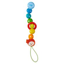 Pacifier chain made of wood - caterpillar