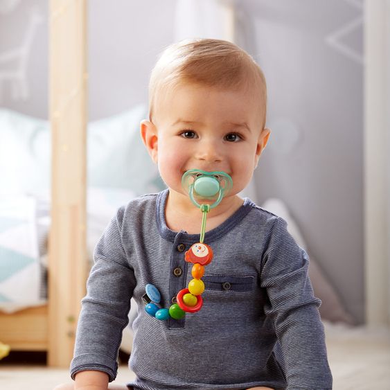 Haba Pacifier chain made of wood - caterpillar