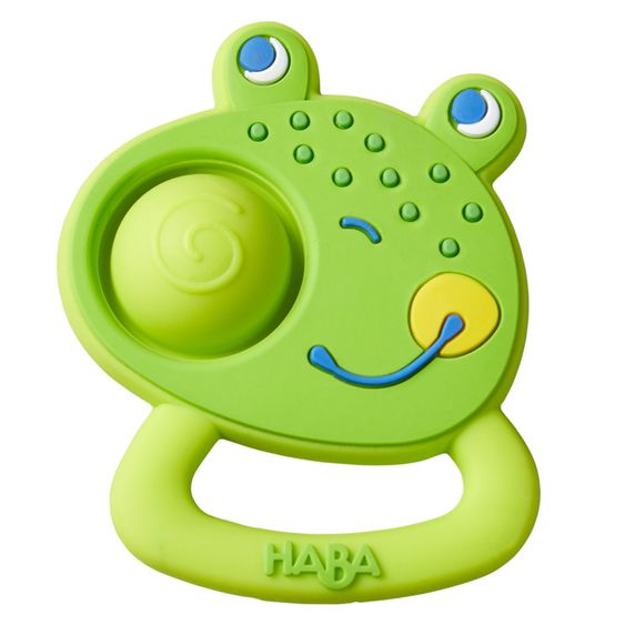 Haba Silicone teething ring / grasping toy Plopp frog