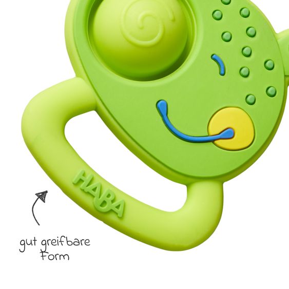 Haba Silicone teething ring / grasping toy Plopp frog