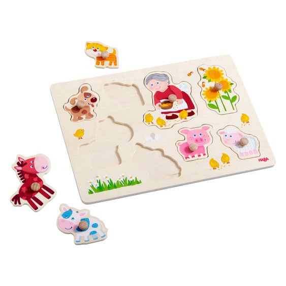 Haba Steckpuzzle - Oma Lenis Tiere